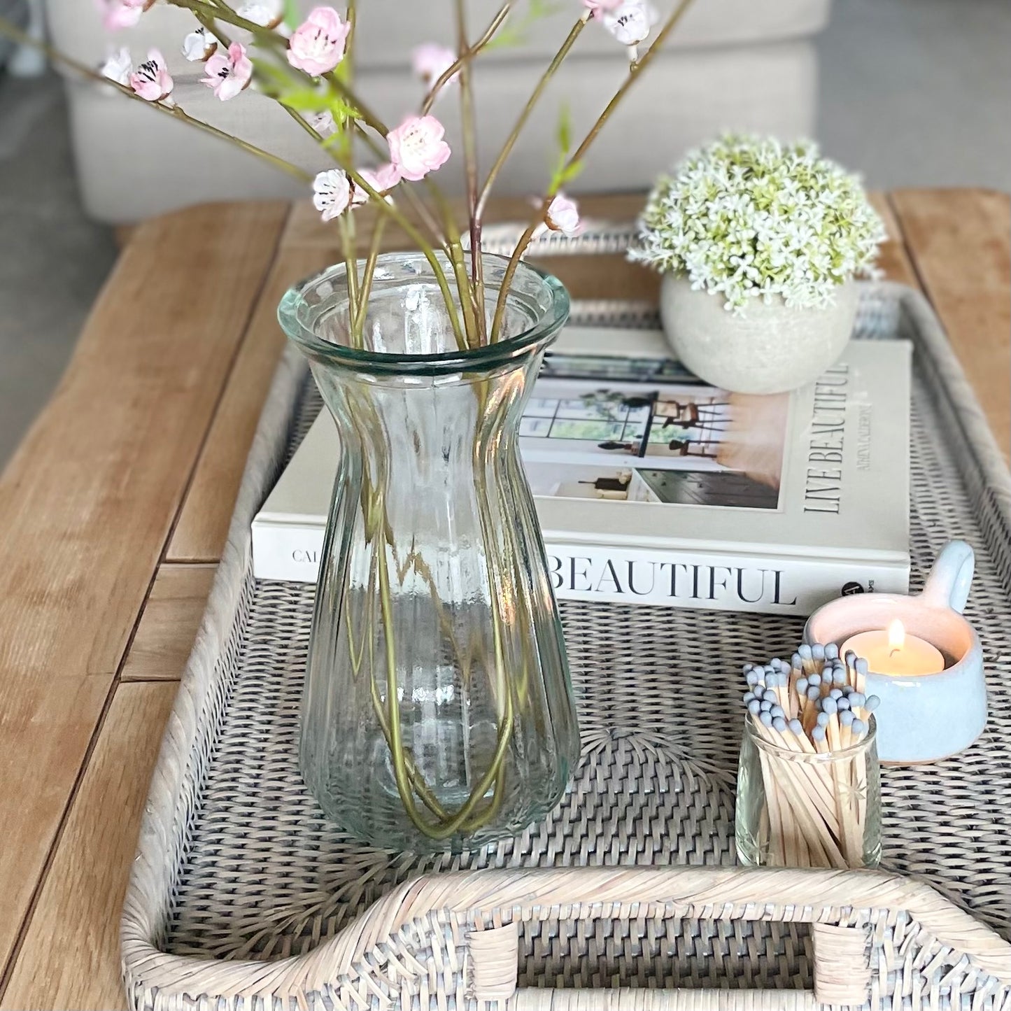 Glass Tapered Vase