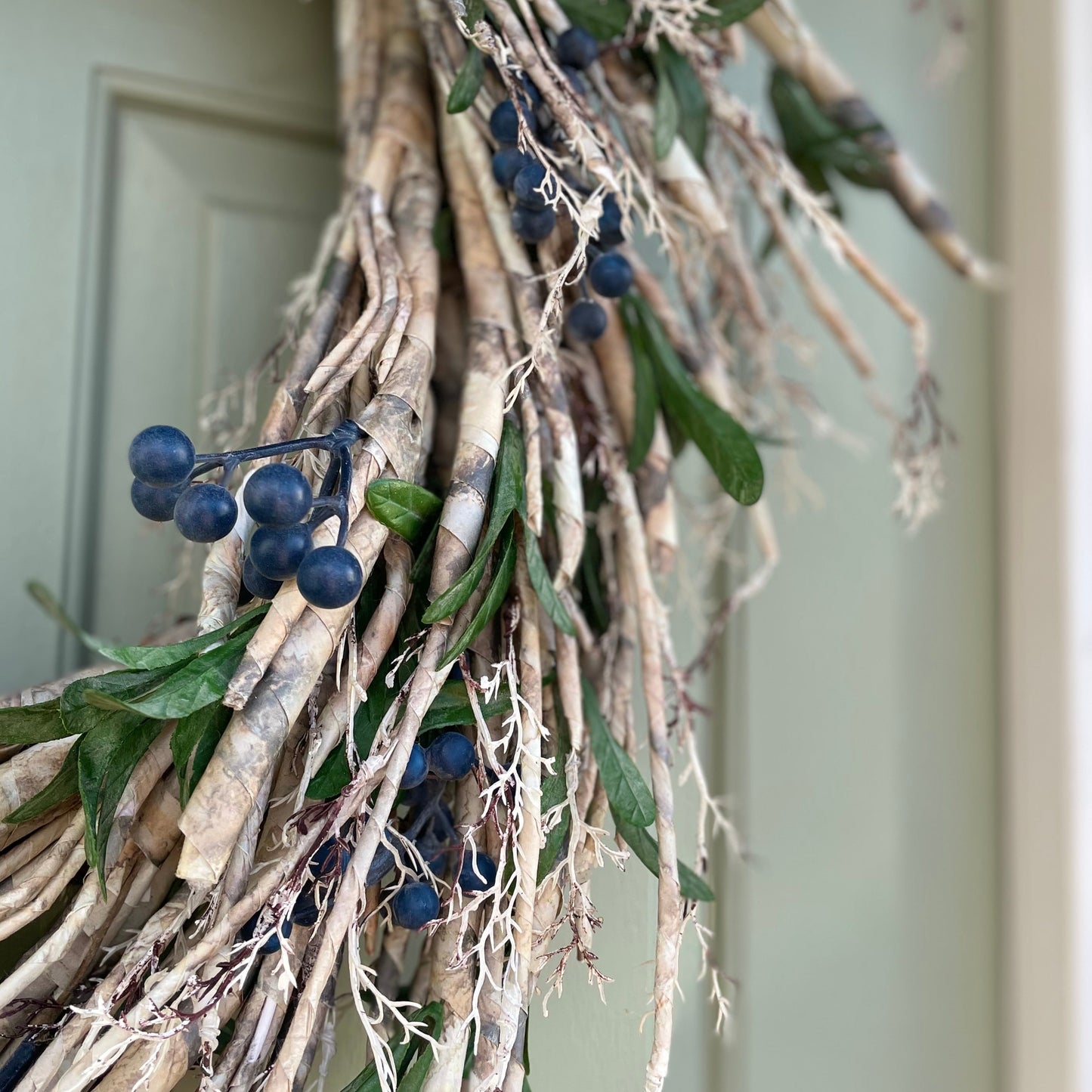 Rustic Blueberry Wreath