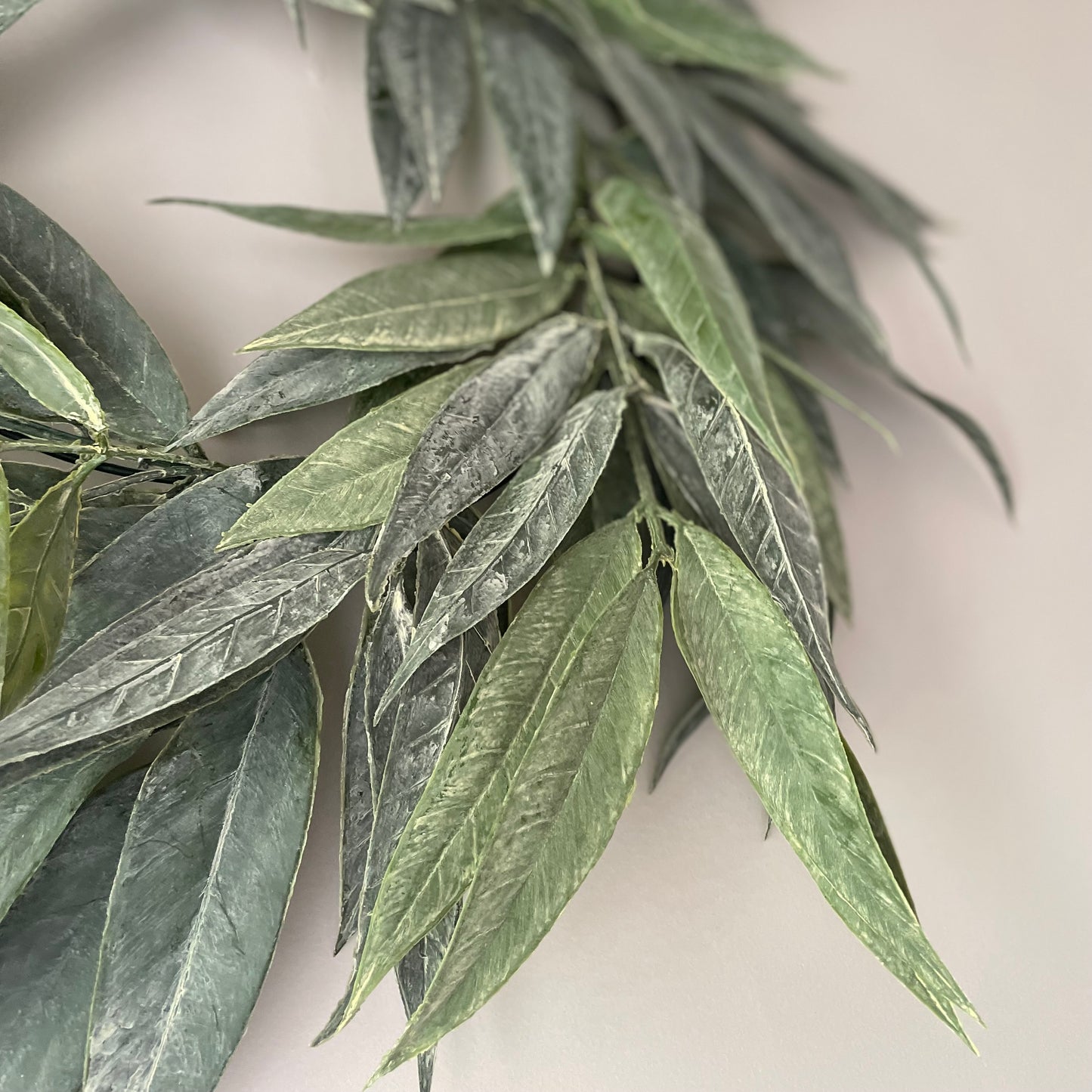 green faux willow all season wreath