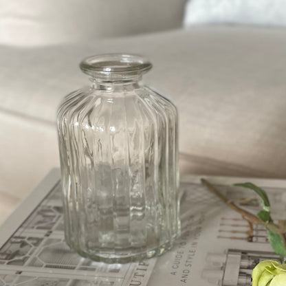 Pressed Glass Bud Vase