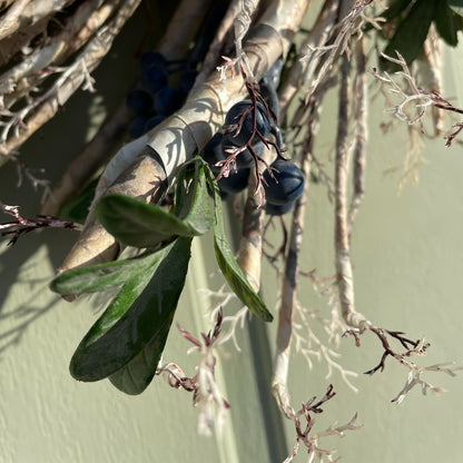Rustic Blueberry Wreath