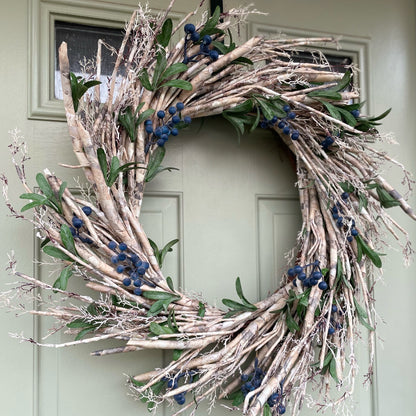 Rustic Blueberry Wreath