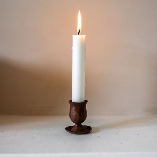 Forged Dinner Candle Holder