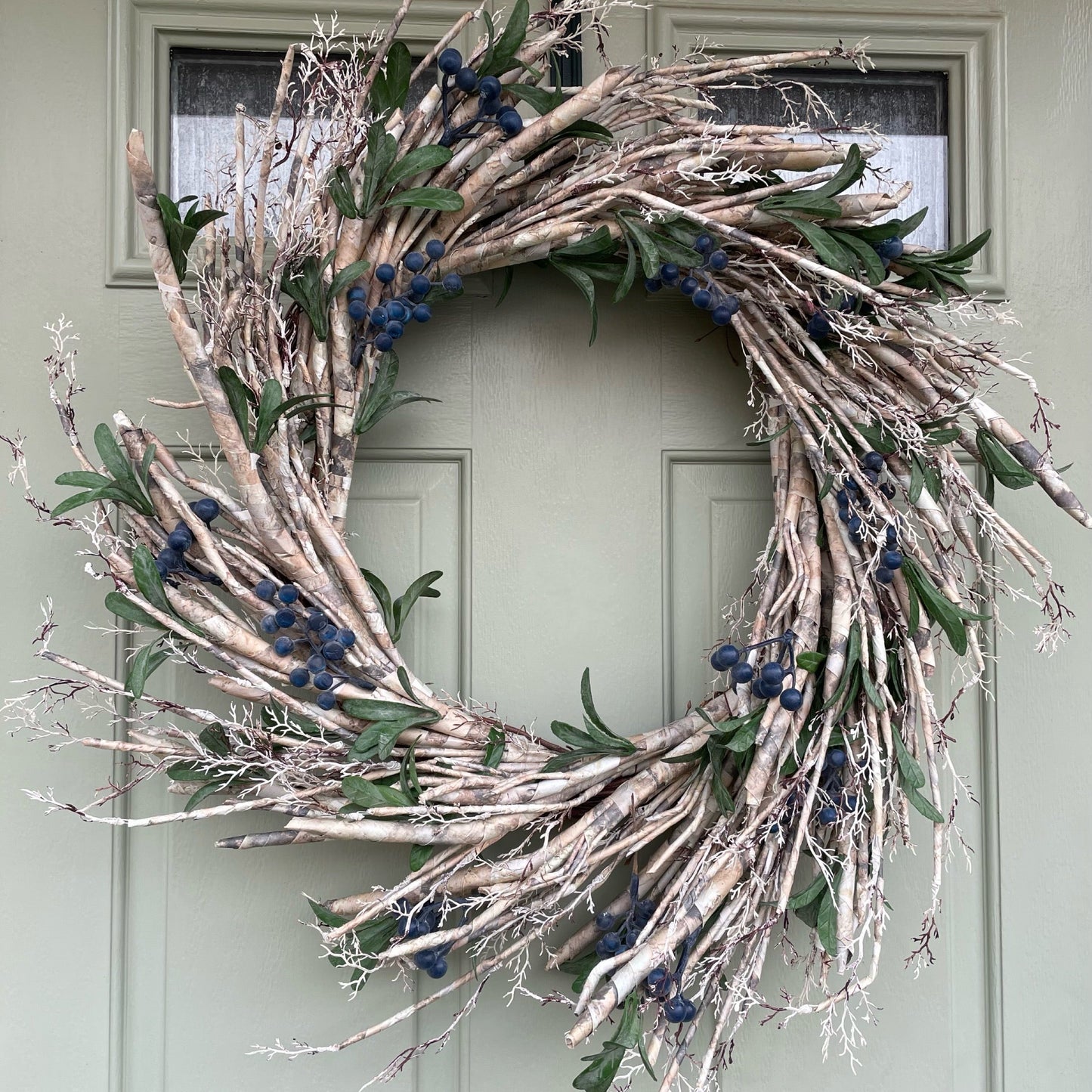 Rustic Blueberry Wreath