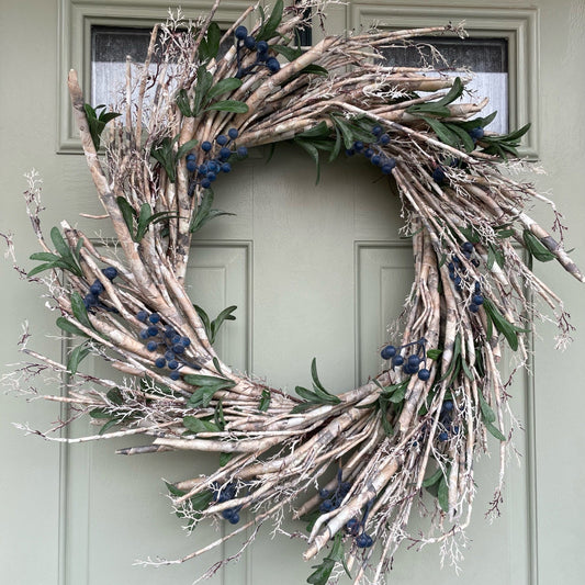 Rustic Blueberry Wreath
