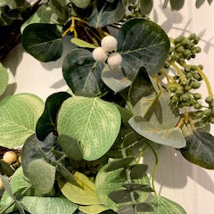 Eucalyptus And Berries Faux Wreath