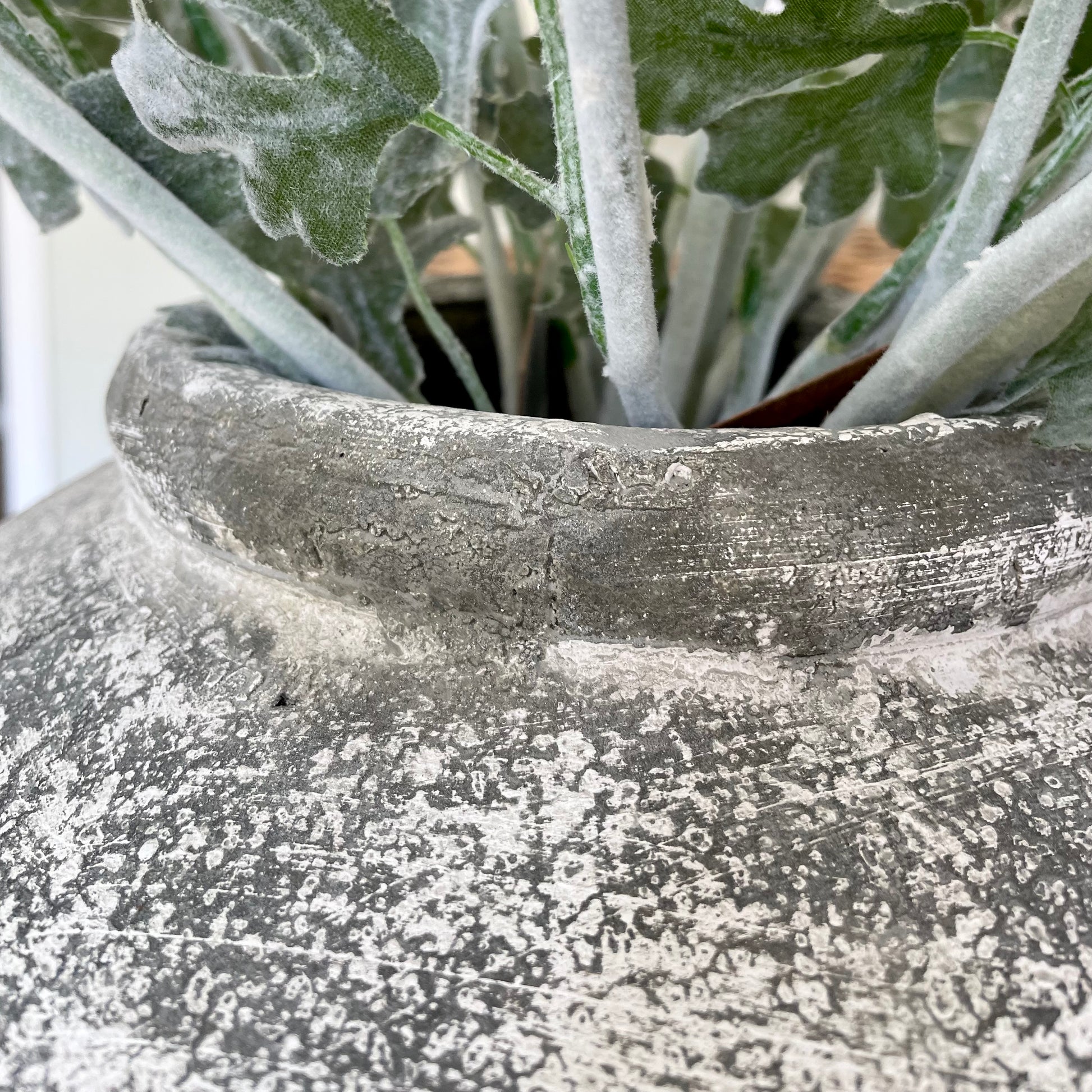 Earthy distressed stone Valentina Vase
